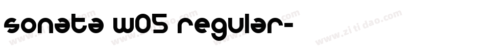 sonata w05 regular字体转换